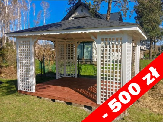 Rechteckiger Pavillon P2 4 x 3 m 12 m2