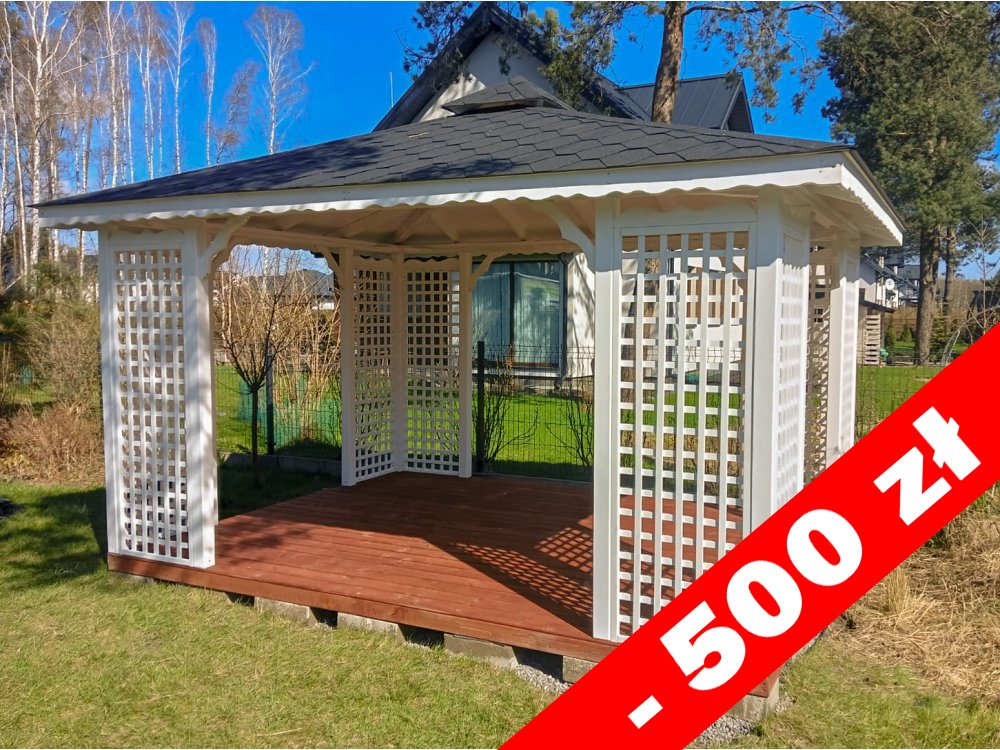 Rechteckiger Pavillon P2 4 x 3 m 12 m2