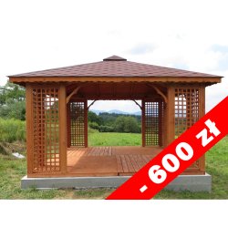 Rechteckiger Pavillon P2 4 x 4 m 16 m2