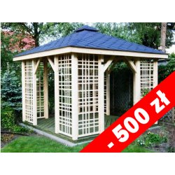 Rechteckiger Pavillon P2a 3 x 3 m 9m2