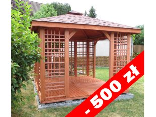 Rechteckiger Pavillon P2a 4 x 3 m 12 m2