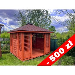 P3 rechteckiger Pavillon 3 x 3 m 9 m2