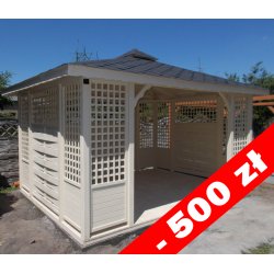 P3 rectangular gazebo 4 x 3 m 12 m2