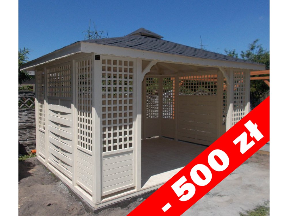 P3 rectangular gazebo 4 x 3 m 12 m2