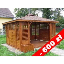 P3 rectangular gazebo 4 x 4 m 16 m2