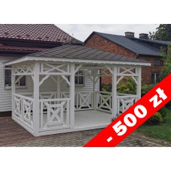 P4 rechteckiger Pavillon 4 x 3 m 12 m2