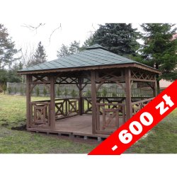 P4 rectangular gazebo 4 x 4 m 16 m2
