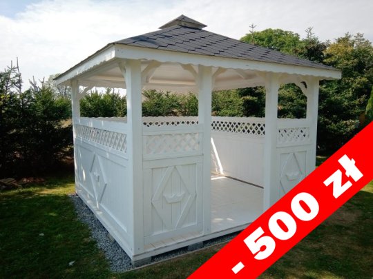 Rechteckiger Pavillon P5 3 x 3m 9m2