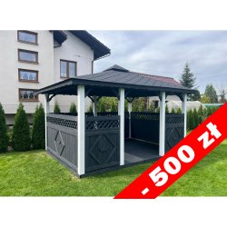 Rectangular gazebo P5 4 x 3 m 12 m2