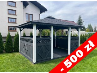 Rechteckiger Pavillon P5 4 x 3 m 12 m2