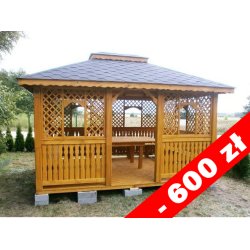 Rectangular gazebo P7 4 x 4 m 16 m2