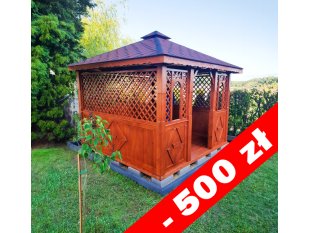 Rechteckiger Pavillon P7a 3 x 3 m 9m2