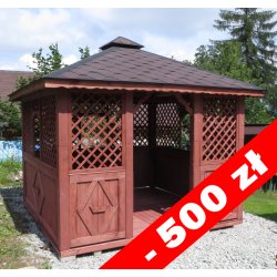 Rechteckiger Pavillon P7a 4 x 3 m 12 m2