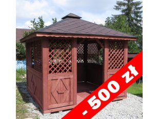 Rechteckiger Pavillon P7a 4 x 3 m 12 m2