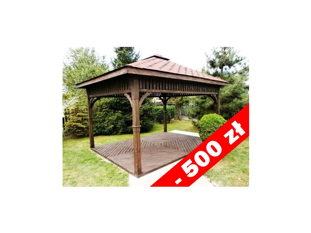 Rechteckiger Pavillon P8 3 x 3 m 9 m2