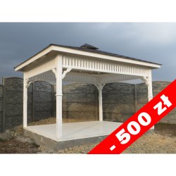 Rectangular gazebo P8 4 x 3 m 12 m2