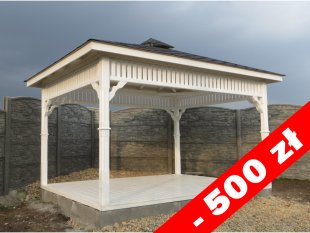 Rechteckiger Pavillon P8 4 x 3 m 12 m2