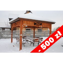 Rechteckiger Pavillon P8a 3 x 3 m 9m2