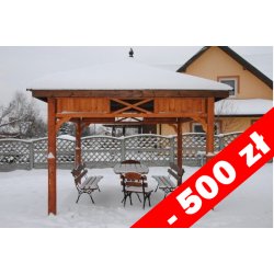 Rechteckiger Pavillon P8a 4 x 3 m 12 m2