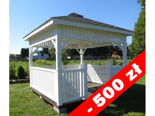 Rechteckiger Pavillon P9 3 x 3 m 9 m2