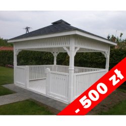 Rectangular gazebo P9 4 x 3 m 12 m2