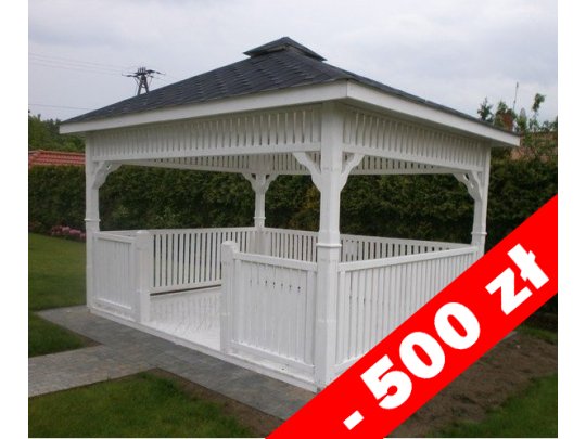 Rectangular gazebo P9 4 x 3 m 12 m2