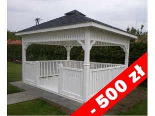 Rechteckiger Pavillon P9 4 x 3 m 12 m2