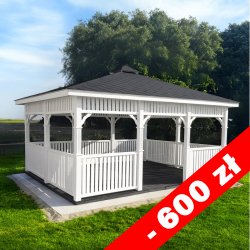 Rechteckiger Pavillon P9 4 x 4 m 16 m2