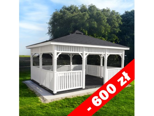 Rectangular gazebo P9 4 x 4 m 16 m2