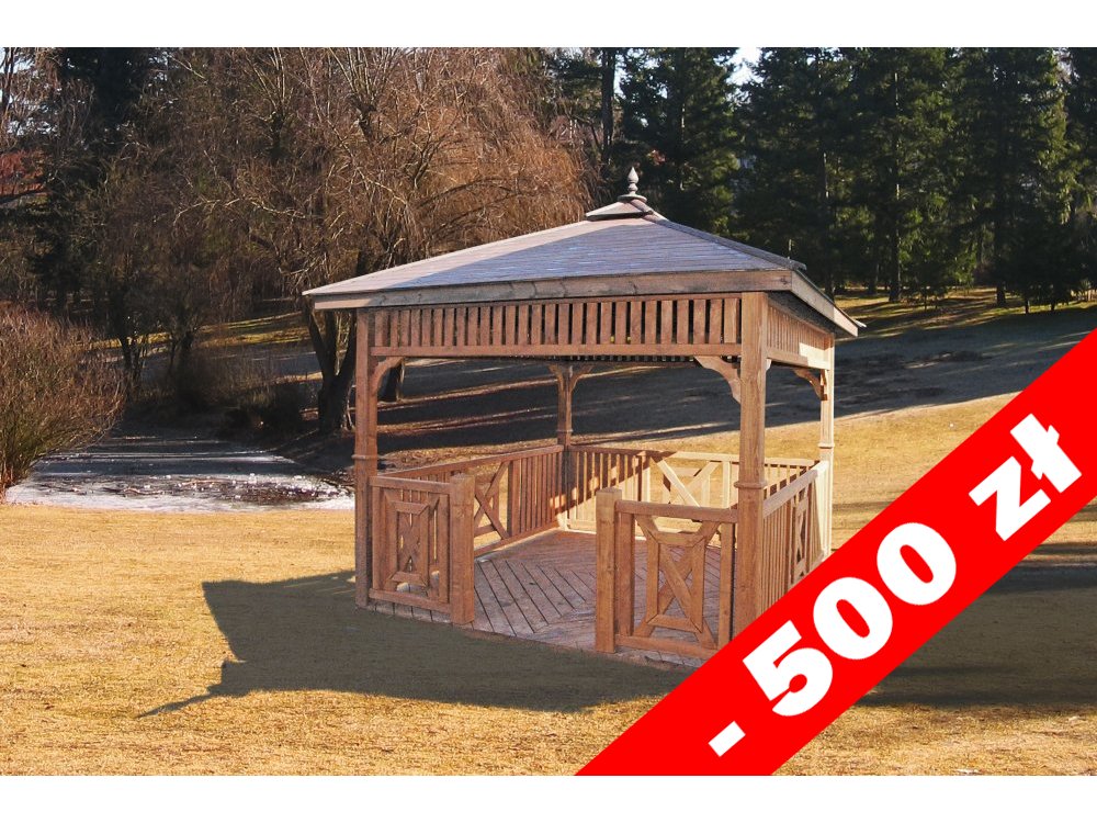 Rechteckiger Pavillon P9b 3 x 3 m 9m2