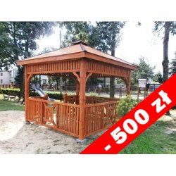 Rectangular gazebo P9b 4 x 3 m 12 m2