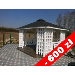 Gazebo Staropolska 1 rectangular 4 x 4 m 16 m2