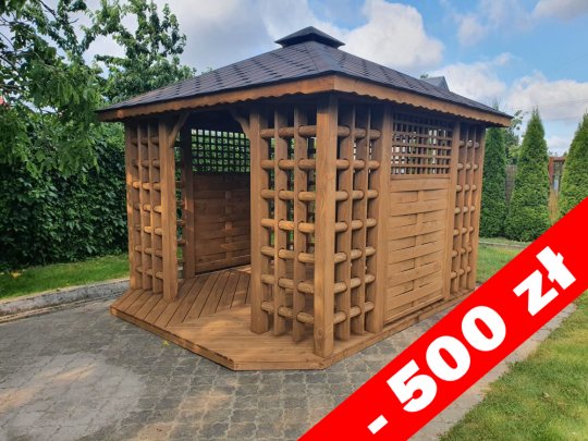 Pavillon Staropolska 2 rechteckig 3 x 3 m 9m2