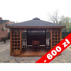 Gazebo Staropolska 2 rectangular 4 x 4 m 16 m2