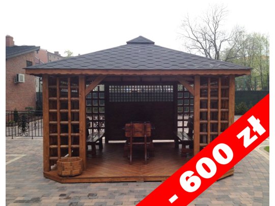 Pavillon Staropolska 2 rechteckig 4 ​​x 4 m 16 m2