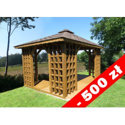 Altpolnischer rechteckiger Pavillon 3 x 3 m 9 m2