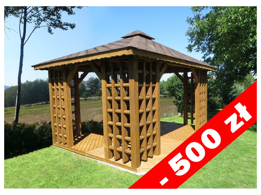 Altpolnischer rechteckiger Pavillon 3 x 3 m 9 m2