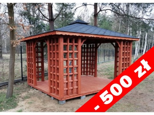 Altpolnischer rechteckiger Pavillon 4 x 3 m 12 m2