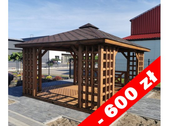 Altpolnischer rechteckiger Pavillon 4 x 4 m 16 m2