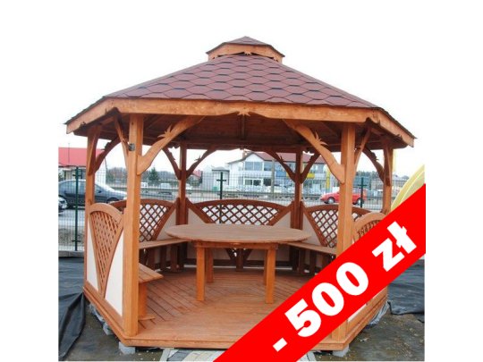 Sechseckiger Pavillon C1 ∅ 3,2m 8m2