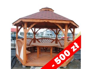 Sechseckiger Pavillon C1 ∅ 3,2m 8m2