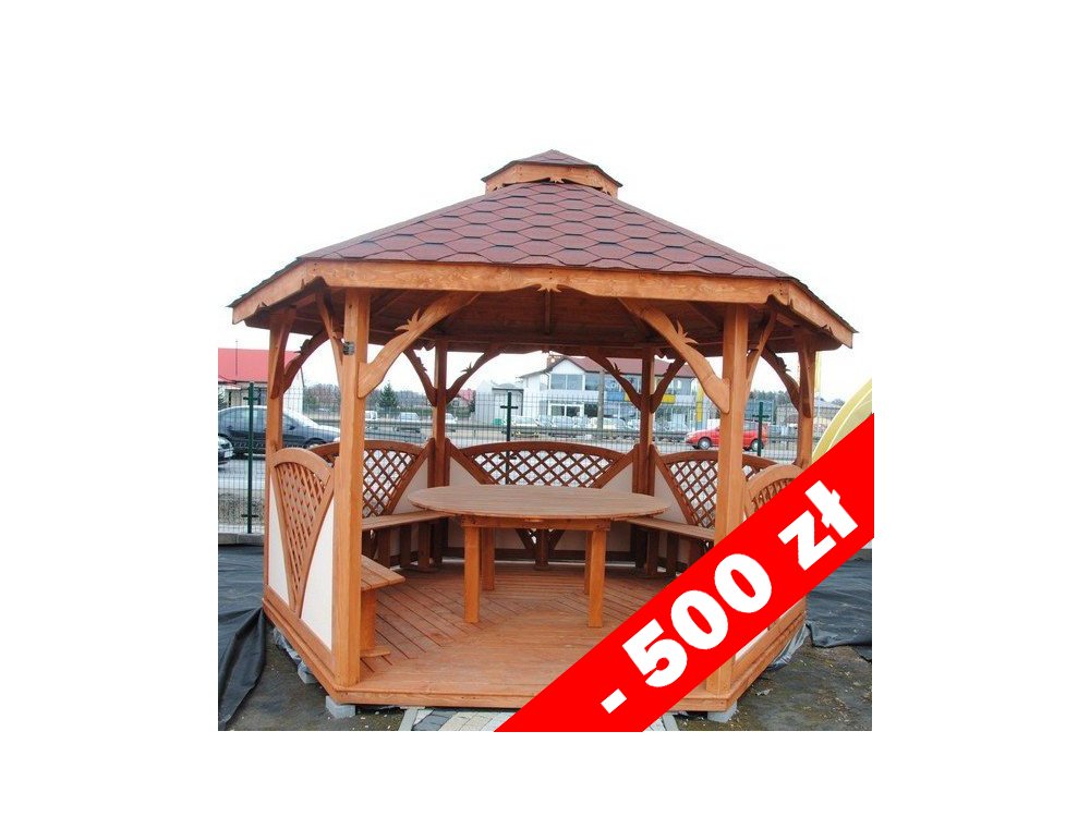 Sechseckiger Pavillon C1 ∅ 3,2m 8m2