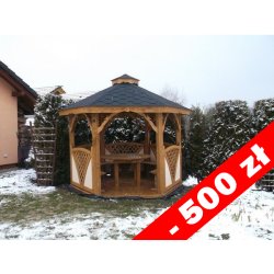 Sechseckiger Pavillon C1 ∅ 3,9m 12m2