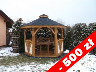 Sechseckiger Pavillon C1 ∅ 3,9m 12m2