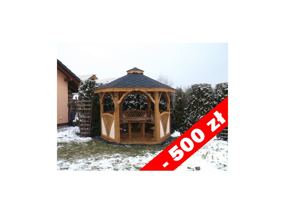 Sechseckiger Pavillon C1 ∅ 3,9m 12m2