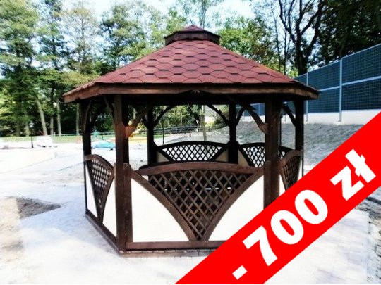 Sechseckiger Pavillon C1 ∅ 6,0m 28m2