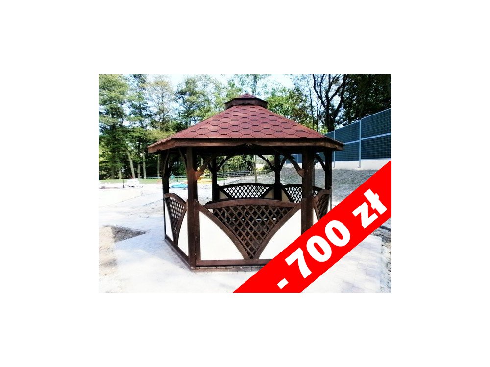 Sechseckiger Pavillon C1 ∅ 6,0m 28m2