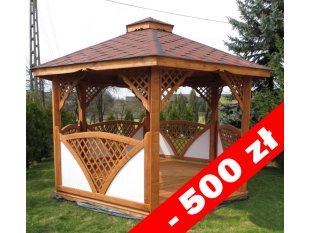 Sechseckiger Pavillon C2 ∅ 3,2m 8m2