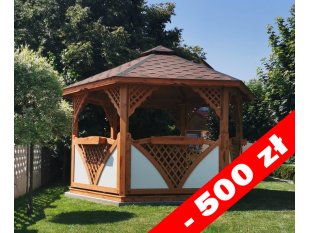 Sechseckiger Pavillon C2 ∅ 3,9m 12m2