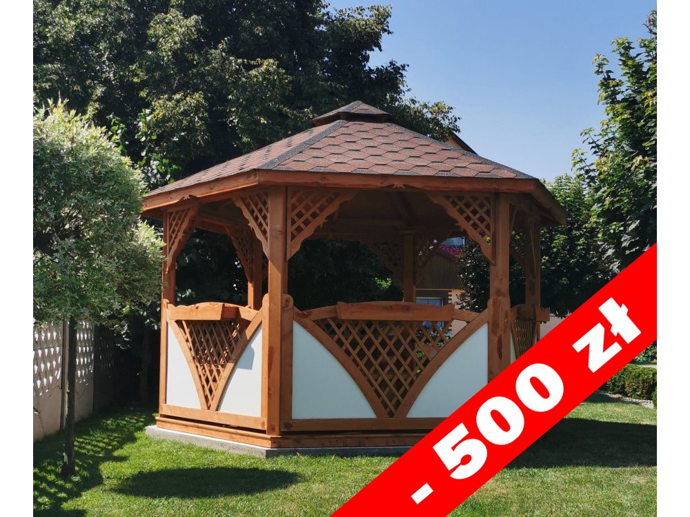 Sechseckiger Pavillon C2 ∅ 3,9m 12m2